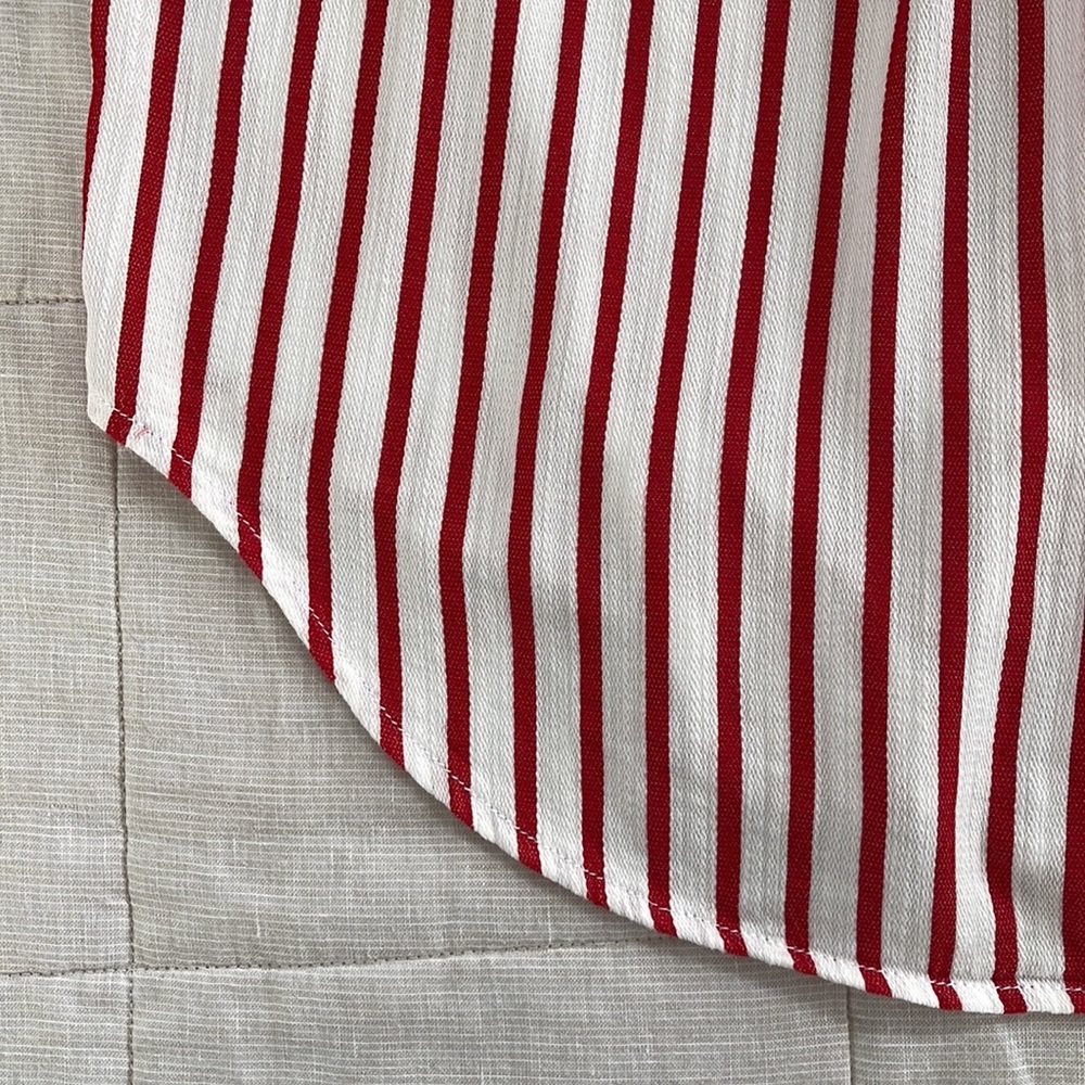 🎪 [Liz Claiborne] Striped Button-down Shirt size M - Picture 9 of 12